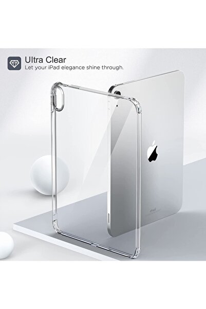 TEKNETSTORE Apple Ipad 10. Nesil 10.9 Inç 2022 Uyumlu Şeffaf Transparan Köşe ...