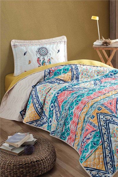 Clasy Ranforce 100% Cotton Single Bedspread Set