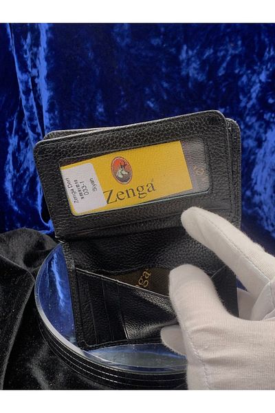 Zenga Original Leather Men's Wallet Black Color