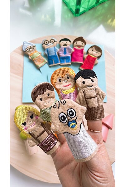 BİLMİŞ ÇOCUK Parmak Kukla Aile 10 Lu Set