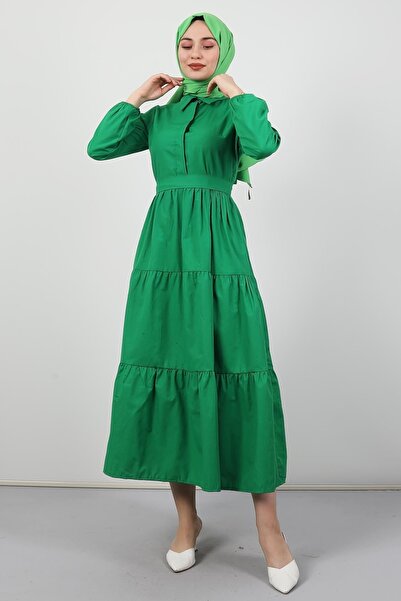 Giza Giyim Φόρεμα με κουμπιά γιακά Benetton