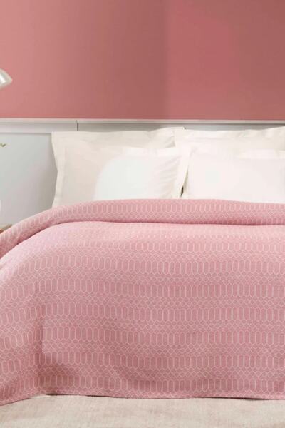 Sarah Anderson Κάλυμμα κρεβατιού Curvy Pudra για δύο άτομα για όλες τις εποχές