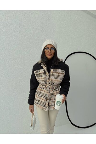 Genel Markalar Içi Elyaflı Ekose Kaşe Garni Kaban