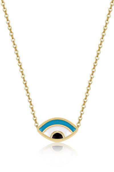 Twelve Gold Color Eye Necklace