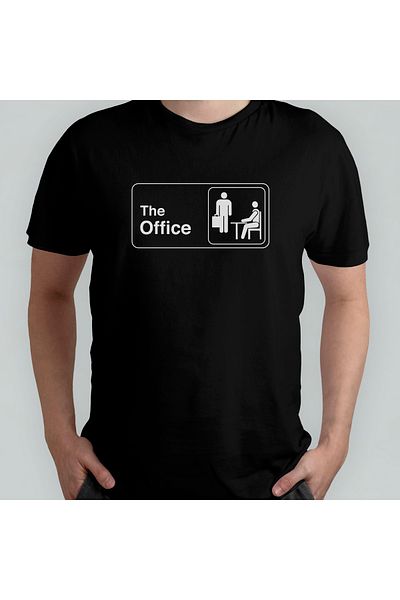 Pixxa The Office 100% Cotton Crew Neck T-shirt Μοντέλο - 1