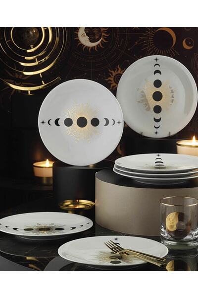 Kütahya Porselen Cosmic Love 6'lı Pasta Seti 11908 Dekor