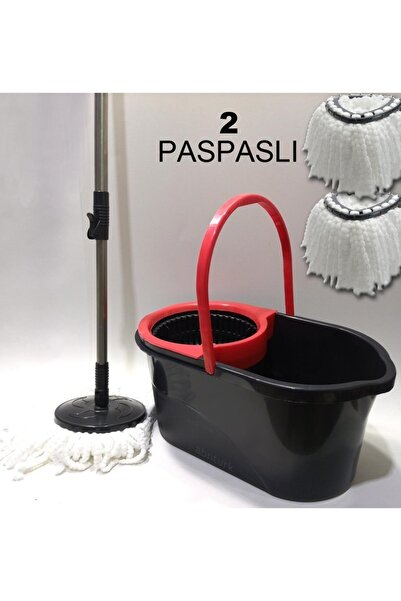 abnturk Extra 1 Adet Microfiber Püskül Hediyeli 360° Dönerli Mop Lodos Temizl...