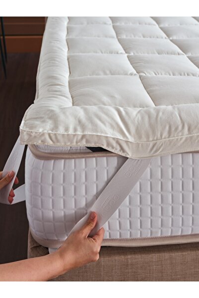 Doqu Home Pamuk Yatak Pedi Beyaz - 180 x 200 cm