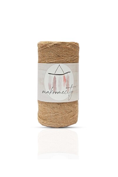 Makromecity Premium Jüt Ip 100 Metre Hasır Ip Kırnap Ip Süsleme Ipi Kendir Ip...