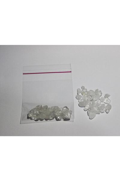 Mıçı Kristal Kuvars Delikli Kırık Doğal Taş - 20gr Kendi Takı'nı Yap