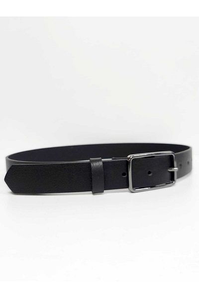 Kemerix 100% Genuine Leather 4 Cm Men's Navy Blue Belt Suitable for Denim and Canvas