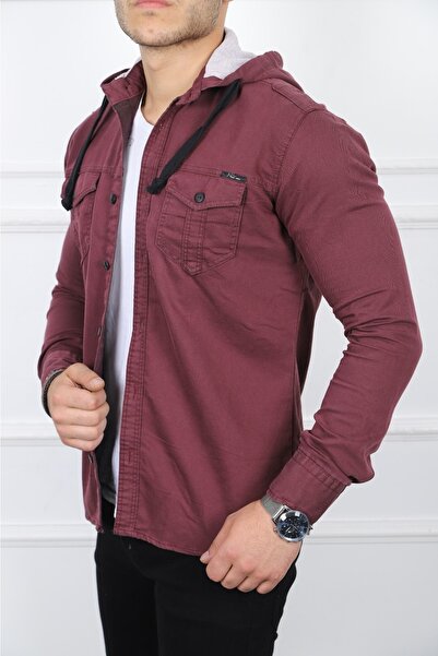 KOTCUBABA Erkek Slımfıt Kot Gömlek