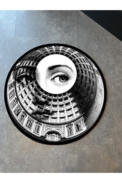 Rugs Modern Halı Mira 897 Yüz Ve Sütun Temalı Siyah Beyaz Halı