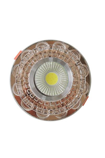Sunlight Gold Kristal Cam Sıva Altı Spot Cob Led Armatür Beyaz Işıklı