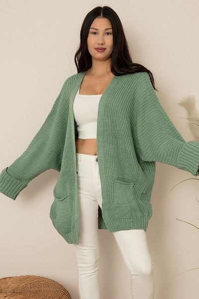 PULLIMM Sleeve Cuff Knitwear Cardigan Akr03