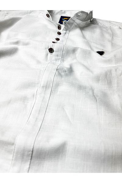 alaska the last frontier Slim Fit 100% βαμβακερό ύφασμα Judge γιακά διπλωμένο μακρυμάνικο λινό πουκάμισο με υφή