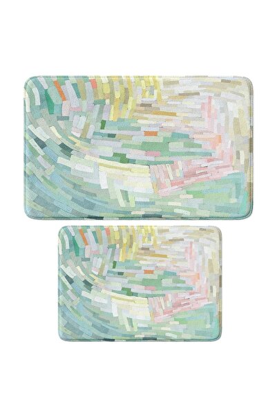 Cute Printed 2-Piece Bath Mat Set - Non-Slip Base, Machine Washable, 50x80cm And 40x60cm