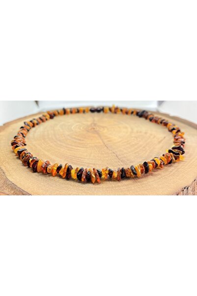 Tesbihci Efendi Damla Kehribar Yetişkin Multicolor Kolye 45cm