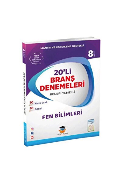 Zeka Küpü Yayınları 8 Sınıf Fen Bilimleri 20li Branş Deneme Zekaküpü Yayınları