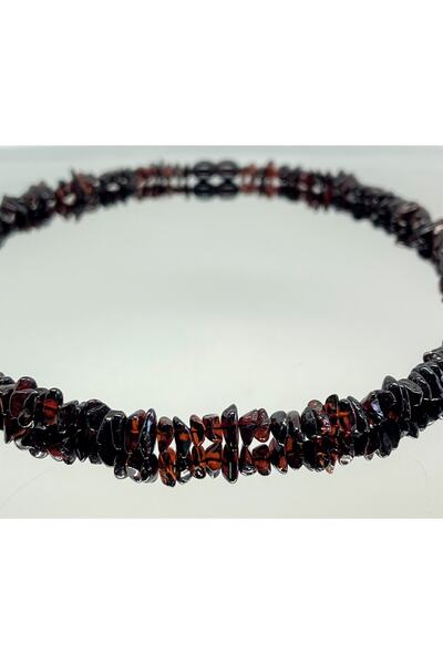 Tesbihci Efendi Drop Amber Adult Cherry Color Necklace 45cm