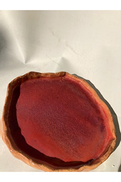 Tam Seramik Artistik Asimetrik Dekoratif Tabak & Kase Eşsiz