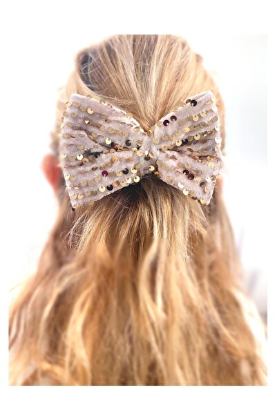 QUEEN AKSESUAR New Trend Luxury Gold Aur Paiete Crem Catifea Fundă mare Catar...