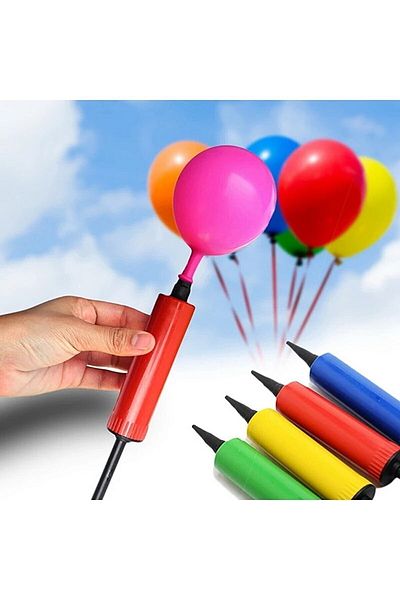 hediyeofisi 1 Colorful Balloon Inflator Pump Small Size
