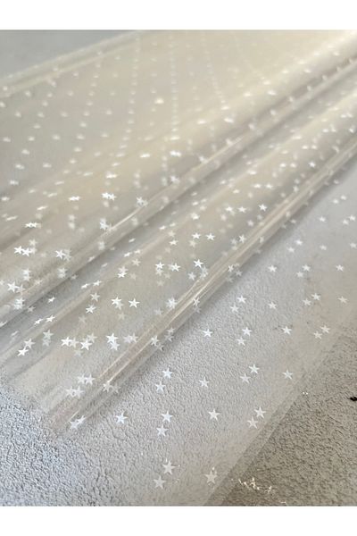 Meyofficial Star Patterned Transparent Packaging Gelatin 70*100 cm