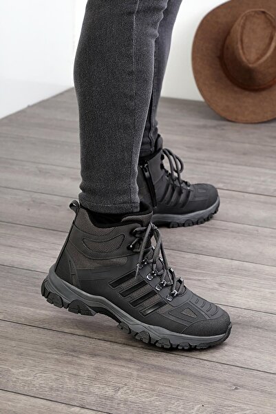 TOBAİ Холодні та водонепроникні міцні гарантовані трекінгові гумові чоловічі зимові черевики на блискавці