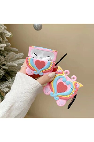 HappyCase Air Pods Pro Ve Pro 2.Nesil Uyumlu 3d Silikon  Kulaklık Kılıfı 3d S...