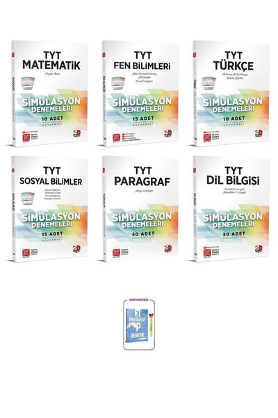 3D Yayınları Tyt Matematik+ Fen Bilimleri+ Türkçe +sosyal+ Paragraf+ Dil Bilg...