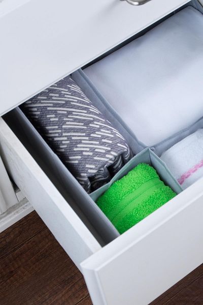 MaisonArt 3 Pieces | 7-Compartment Drawer Organizer | Organizer Gray
