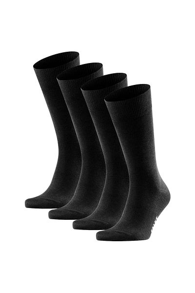 FALKE Herren Socken, 4er Pack – Happy, Kurzsocken, Baumwolle