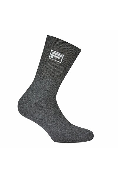 FILA 3 Çift Uniseks Çorap - Frottee Tenis Çorabı, Mürettebat Çorap, Logobund, 35-46