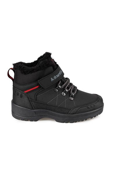 Kinetix Mars Hi 2pr Kids Sneakers Μαύρο Κόκκινο