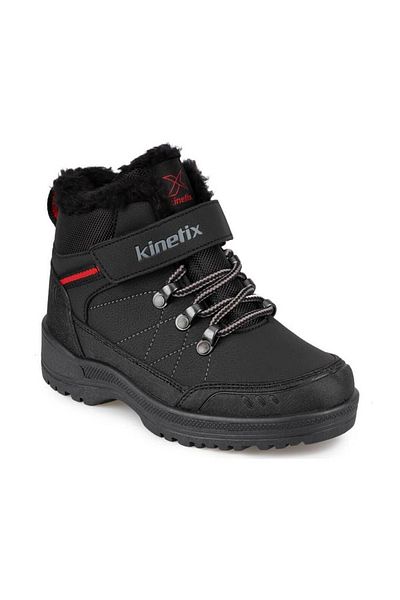 Kinetix Mars Hi 2pr Kids Sneakers Μαύρο Κόκκινο