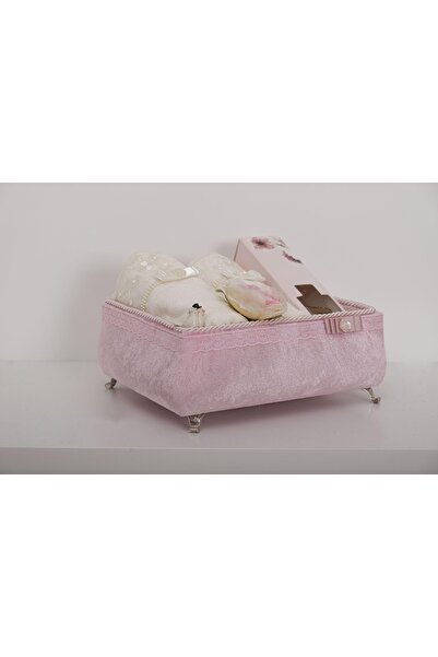 Finezza Grandmaxi Кадифений рушник, ароматизатор для кімнати, аксесуари, скринька, набір 6 шт. пудра -1313