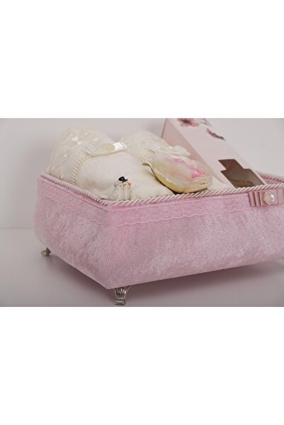 Finezza Grandmaxi Кадифений рушник, ароматизатор для кімнати, аксесуари, скринька, набір 6 шт. пудра -1313