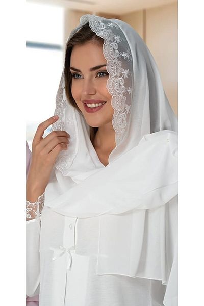 Effortt Lace Detailed Maternity Shawl