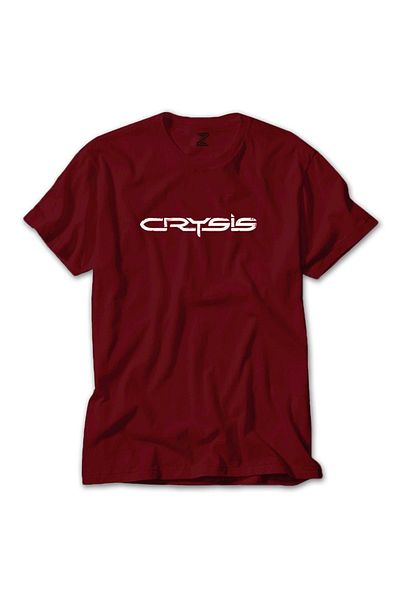 Z zepplin Κόκκινο T-shirt Crysis Black Text