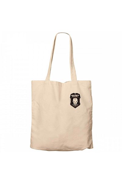 Z zepplin Geantă tote din pânză Call Of Duty Black Ops Skull crem