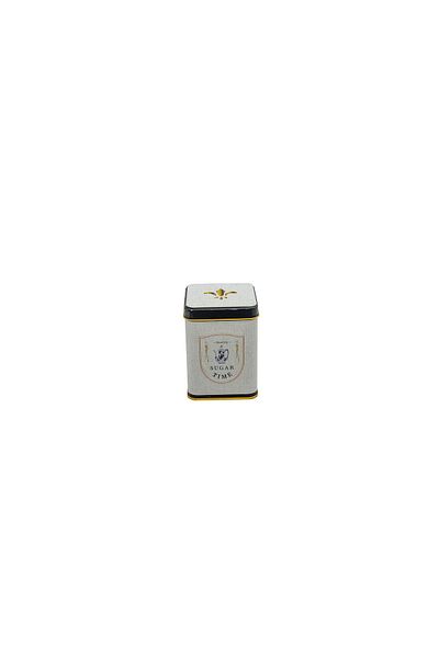 EVLE Er008-6f Azura Sugar Patterned Square Metal Storage Container 8x8 Cm