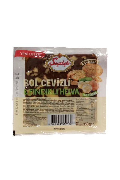 Seyidoğlu Halva with Plenty of Walnuts & Hazelnuts 350 Gr Summer Halva