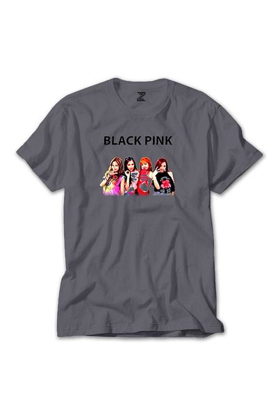 Z zepplin Μπλουζάκι Blackpink Μαύρο Γκρι