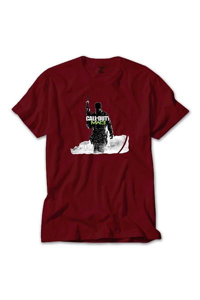 Z zepplin Κόκκινο T-shirt Call Of Duty Silhouette M3