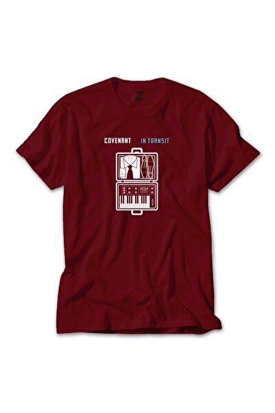 Z zepplin العهد في تي شيرت أحمر العبور