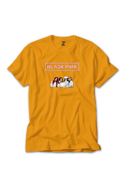 Z zepplin Μαύρο ροζ πρόσωπο κίτρινο T-shirt