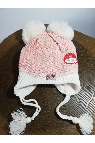 Kitti 4-8 Years Old Girl - Double Pompom Fleece Lace Beanie 22130-01-010