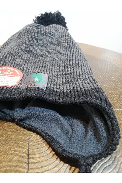 Kitti Boy's Fleece Lace Beanie 22130-07-002 4-8 Years