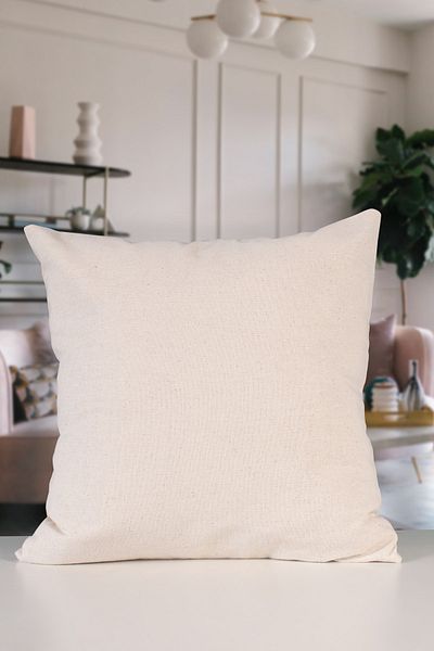 NDC HOME Special Design Single Linen Cream Cushion Cover